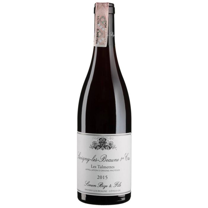 Вино Simon Bize et Fils Savigny 1er cru aux Talmettes / Савіньї Прем'єр Крю о Талмет 2018, червоне сухе, 0.75 л