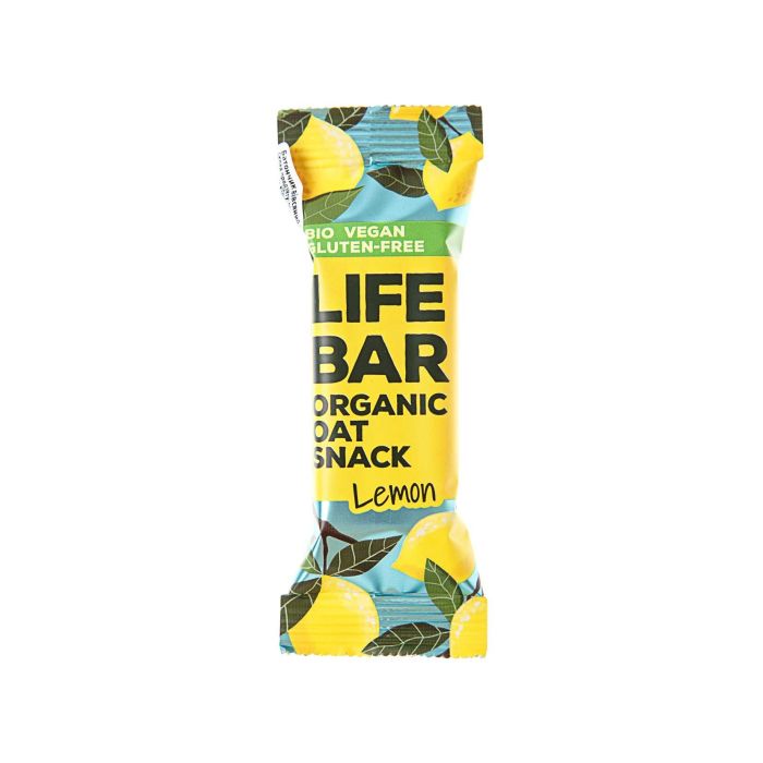 Батончик вівсяний Лимон органічний 40г Lifebar, Lifefood