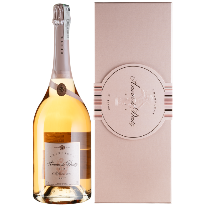 Шампанське Deutz Amour de Deutz Rose, gift box / Амур де Детц Розе, подарункова коробка 2013, рожеве, 1.5 л