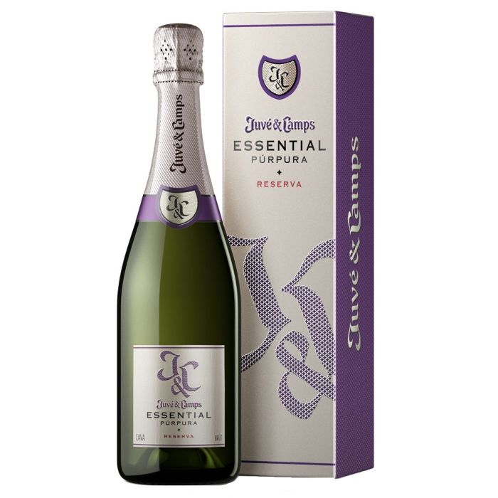Ігристе Juve y Camps Essential Purpura Reserva Brut, gift box / Есенсіаль Пурпура Резерва Брют, подарункова коробка, біле, 0.75 л