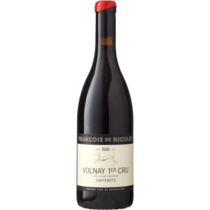 Вино Francois de Nicolay Volnay Santenots 1er Cru / Вольне Сантено Прем'єр Крю 2020, червоне сухе, 0.75 л