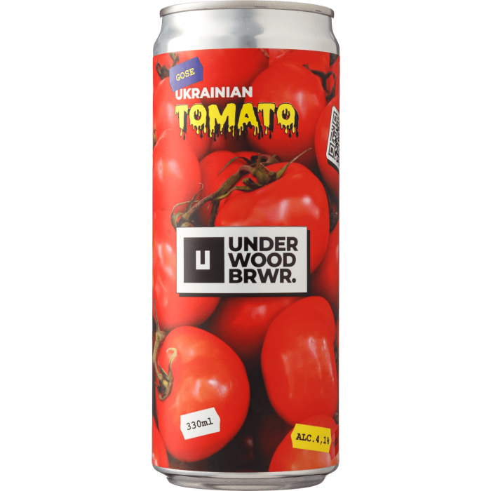 トマト　ワコーズ Пиво Underwood Brewery Ukrainian Tomato Gose - 0,33 л - купити в
