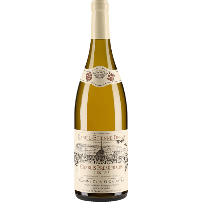 Вино Domaine Daniel-Etienne Defaix Chablis 1er Cru Les Lys / Шаблі Прем'єр Крю Ле Лис 2009, біле сухе, 0.75 л
