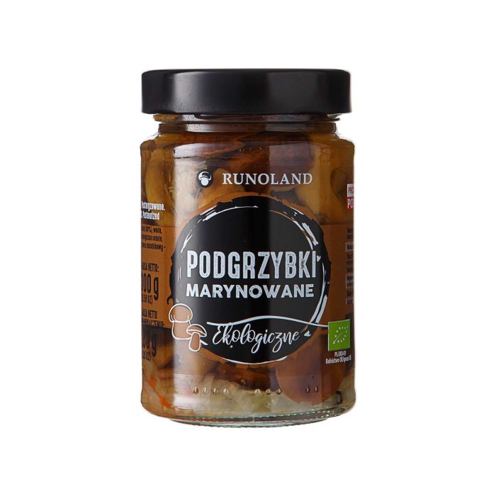 Гриби польські мариновані органічні 300г, Runoland