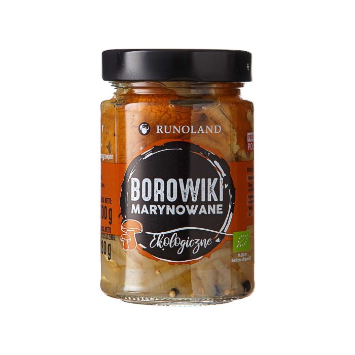Гриби білі мариновані органічні 300г, Runoland