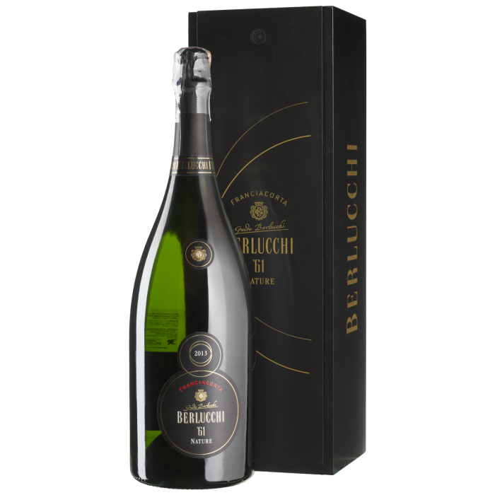 Ігристе Guido Berlucchi 61 Franciacorta Brut Nature, wooden box / 61 Франчакорта Брют Натюр, дерев'яна коробка 2015, біле, 1.5 л Ігристе Guido Berlucchi 61 Franciacorta Brut Nature, wooden box / 61 Франчакорта Брют Натюр, дерев'яна коробка 2015, біле, 1.5 л