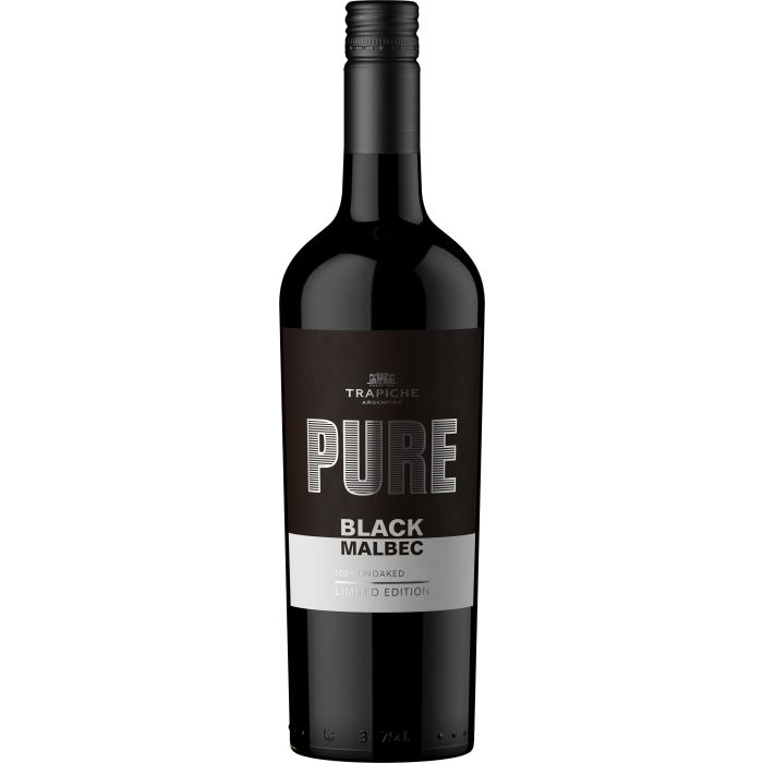 Вино Trapiche Pure Malbec Black / П'юр Мальбек Блек, червоне сухе, 0.75 л