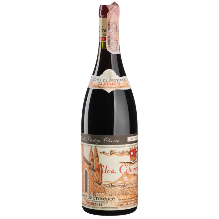 Вино Clos Cibonne Rouge Cuvee Prestige Olivier / Руж Кюве Престіж Олів'є 2021, червоне сухе, 0.75 л
