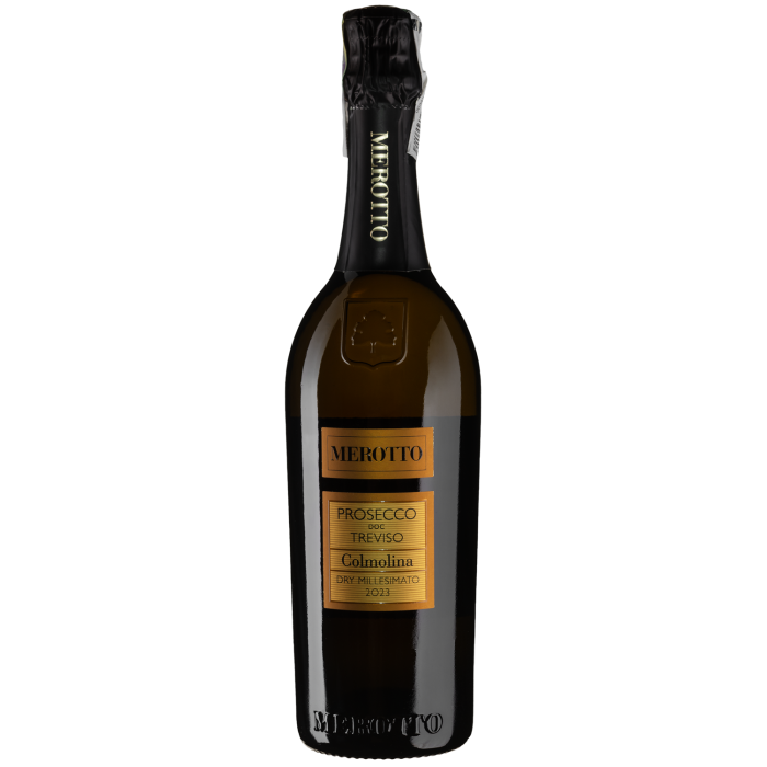Ігристе Merotto Prosecco DOC Treviso Dry Millesimato Colmolina / Просекко DOC Тревісо Драй Міллезімато Колмоліна, біле, 0.75 л