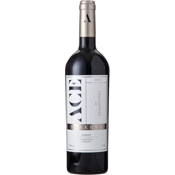 Вино Stakhovsky Wines Мерло Резерв / Мерло Резерв 2019, червоне сухе, 0.75 л