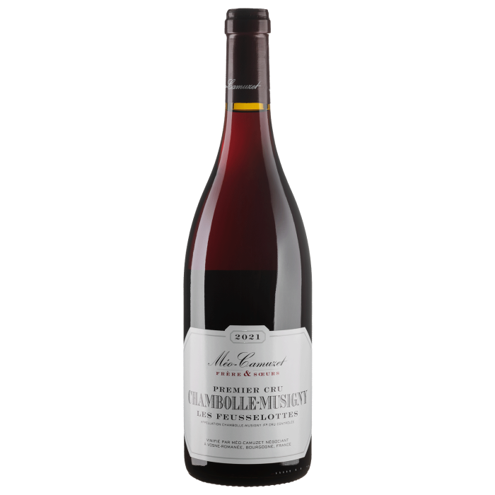 Вино Meo-Camuzet Frere & Soeurs Chambolle-Musigny 1er Cru Les Feusselottes / Шамболе-Мусіньї Прем'єр Крю Ле Феслот 2021, червоне сухе, 0.75 л