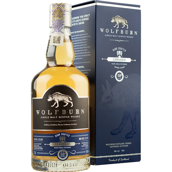 Віскі Wolfburn Langskip, gift box, 0.7 л Віскі Wolfburn Langskip, gift box, 0.7 л