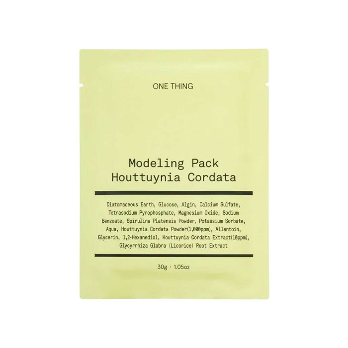 Маска для обличчя моделююча з екстрактом гуттуїнії Houttuynia Cordata 30г, One Thing Маска для обличчя моделююча з екстрактом гуттуїнії Houttuynia Cordata 30г, One Thing