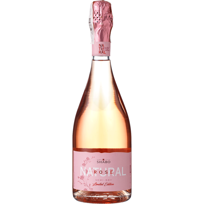Ігристе Shabo Natural Rose / Natural Rose, біле, 0.75 л