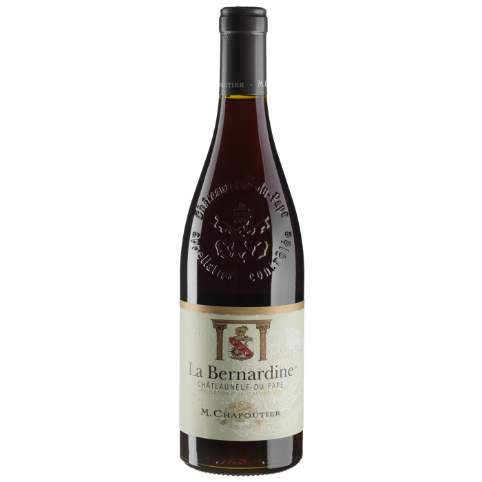 Вино Chapoutier Chateauneuf du Pape La Bernardine Rouge / Шатаньоф дю Пап Ла Бернардін Руж 2021, червоне сухе, 0.75 л