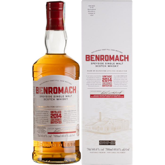 Віскі Benromach Cask Strength, gift box, 0.7 л