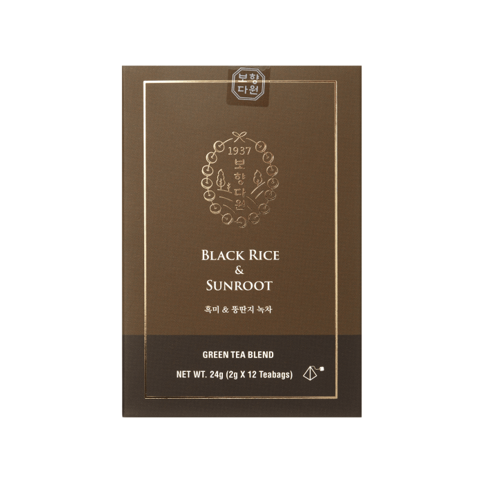 Чай зелений Чорний рис та соняшник 12х2г, Bohyang Tea