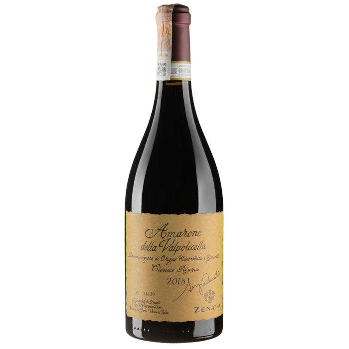 Вино Zenato Amarone Riserva Sergio Zenato / Амароне Різерва Серджіо Зенато 2018, червоне сухе, 0.75 л