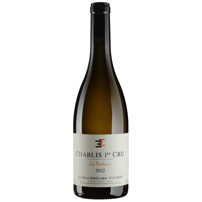 Вино Eleni et Edouard Vocoret Chablis Premier Cru Les Butteaux / Шаблі Прем'єр Крю Лє Бутто 2022, біле сухе, 0.75 л