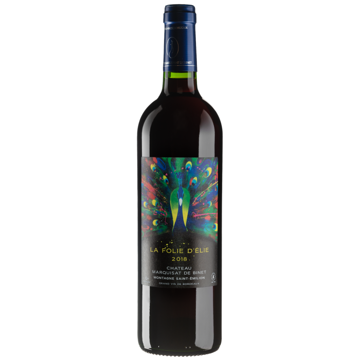 Вино Chateau Marquisat de Binet La Folie D'Elie / Ля Фолі Д'Елі 2018, червоне сухе, 0.75 л