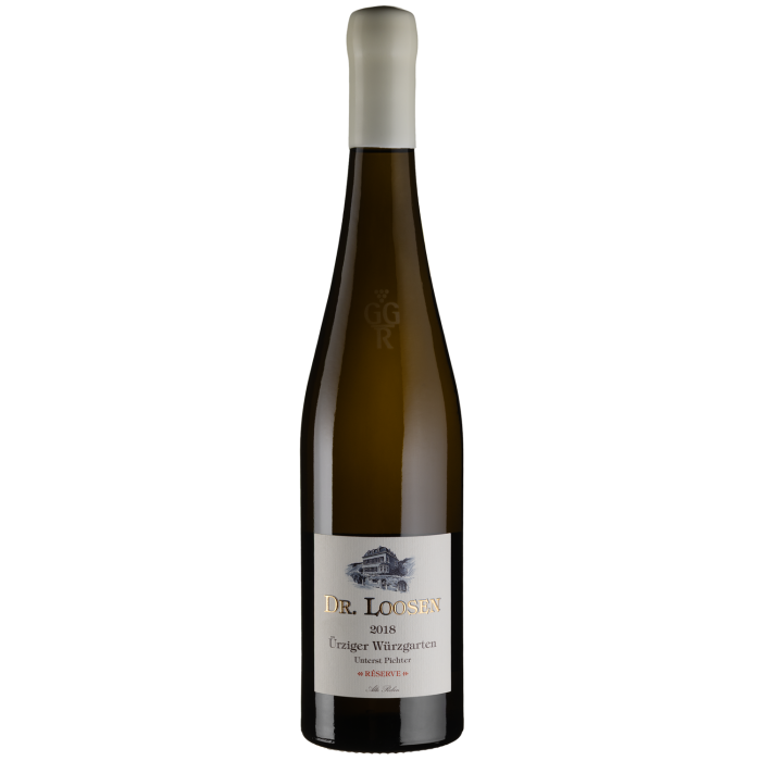 Вино Dr. Loosen Urziger Wurzgarten Riesling GG Reserve Alte Reben Unterst Pichter / Урцігер Вюрцгартен Рислінг GG Резерве Альте Ребен Унтерст Піхтер 2018, біле сухе, 0.75 л