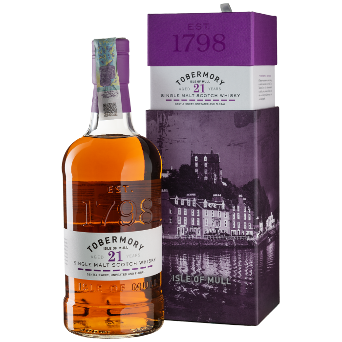 Віскі Tobermory 21yo, gift box, 0.7 л