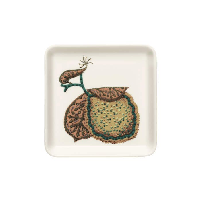 Тарілка квадратна з малюнком Сато Sato 12х12см Taika, iittala