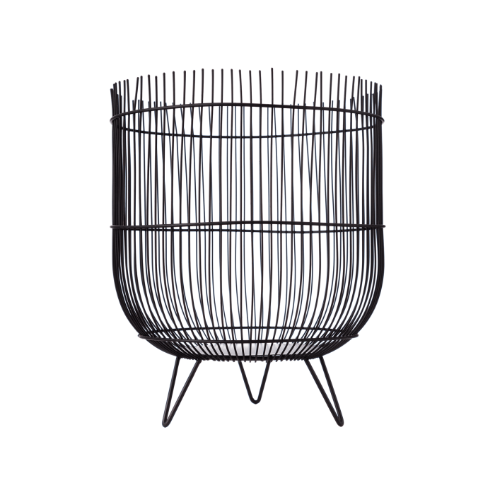 Кошик чорний металевий 25х30см Black Wire, Rasteli