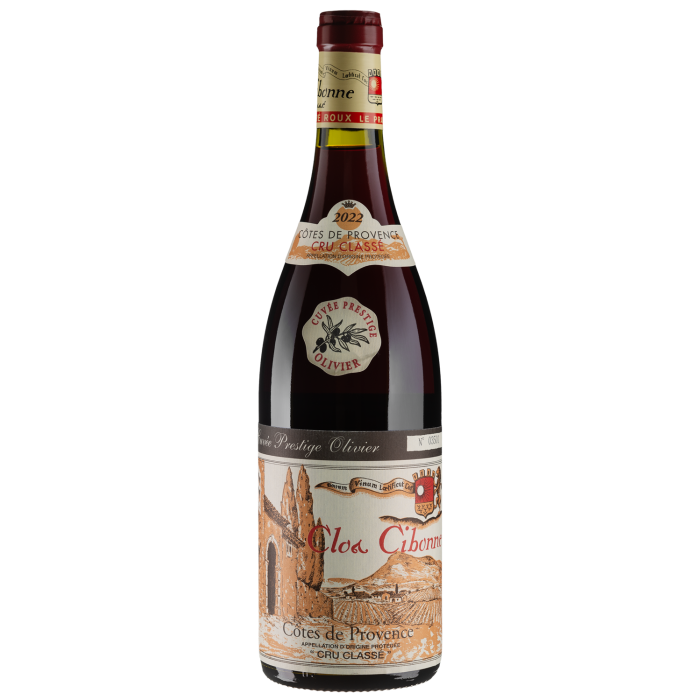 Вино Clos Cibonne Rouge Cuvee Prestige Olivier / Руж Кюве Престіж Олів'є 2022, червоне сухе, 0.75 л