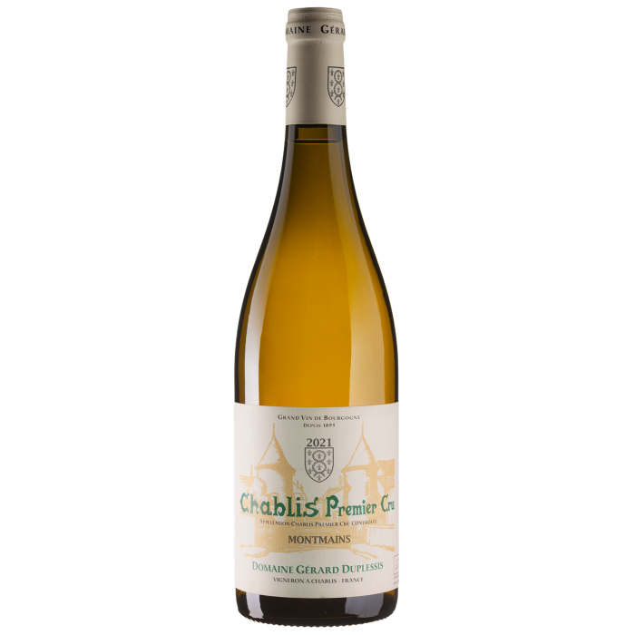Вино Gerard Duplessis Chablis Premier Cru Montmains / Шаблі Прем`єр крю Монмен 2021, біле сухе, 0.75 л