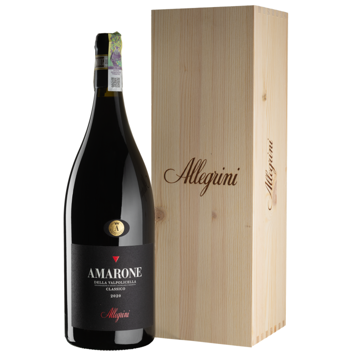 Вино Allegrini Amarone della Valpolicella Classico, wooden box / Амароне Вальполічелла Классіко, дерев'яна коробка 2020, червоне сухе, 1.5 л