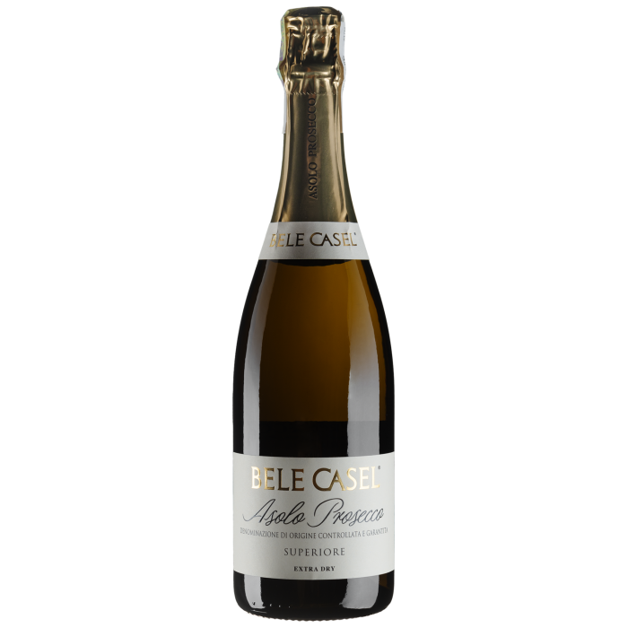 Ігристе Bele Casel Asolo Prosecco Superiore DOCG Extra Dry / Азоло Просекко Суперіоре DOCG Екстра Драй, біле, 0.75 л