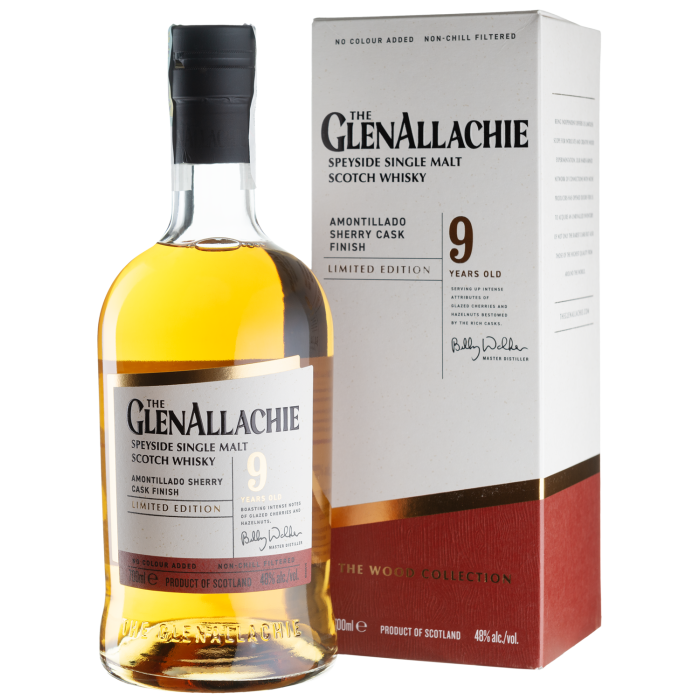 Віскі GlenAllachie 9yo Amontillado Sherry Cask Finish, gift box, 0.7 л