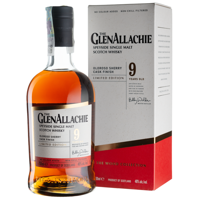 Віскі GlenAllachie 9yo Oloroso Sherry Cask Finish, gift box, 0.7 л
