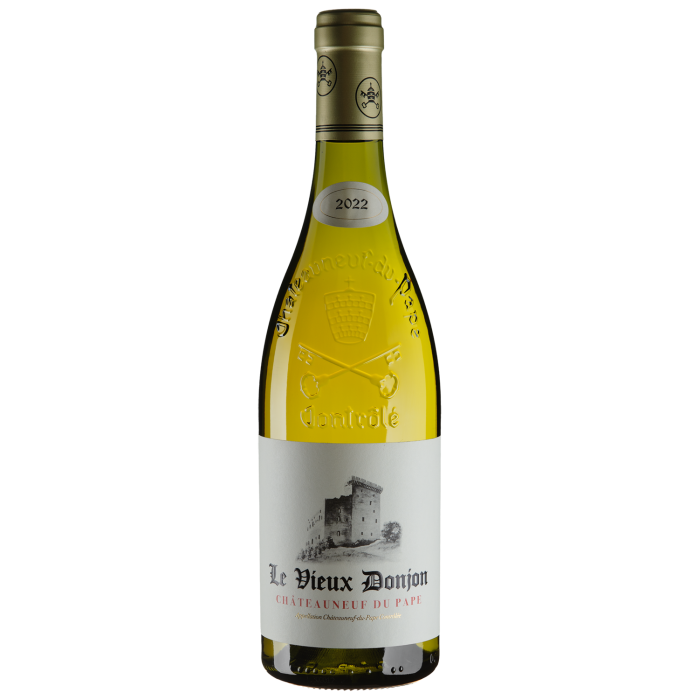 Вино Le Vieux Donjon Chateauneuf-du-Pape / Шатоньоф-дю-Пап 2022, біле сухе, 0.75 л