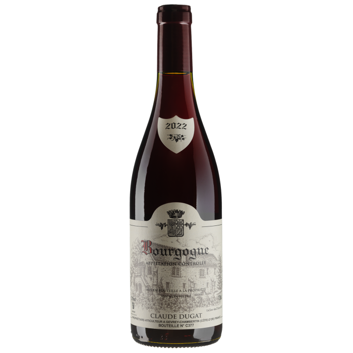 Вино Claude Dugat Bourgogne Rouge / Бургонь Руж 2022, червоне сухе, 0.75 л