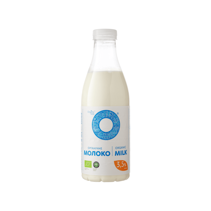 Молоко питне органічне пастеризоване 3,5% 900г, Organic Milk