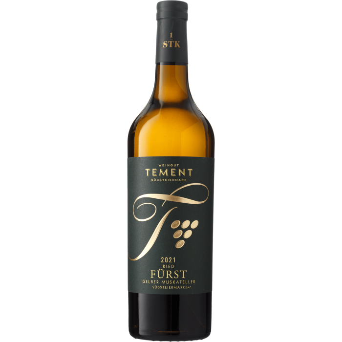 Вино Weingut Tement Gelber Muskateller Ried Steinbach Furst / Гельбер Мускателлер Рід Штайнбах Фюрст 2021, біле сухе, 0.75 л Вино Weingut Tement Gelber Muskateller Ried Steinbach Furst / Гельбер Мускателлер Рід Штайнбах Фюрст 2021, біле сухе, 0.75 л