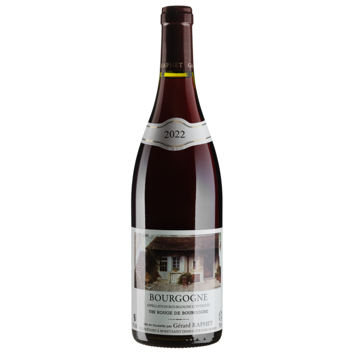 Вино Gerard Raphet Bourgogne / Бургунь 2022, червоне сухе, 0.75 л