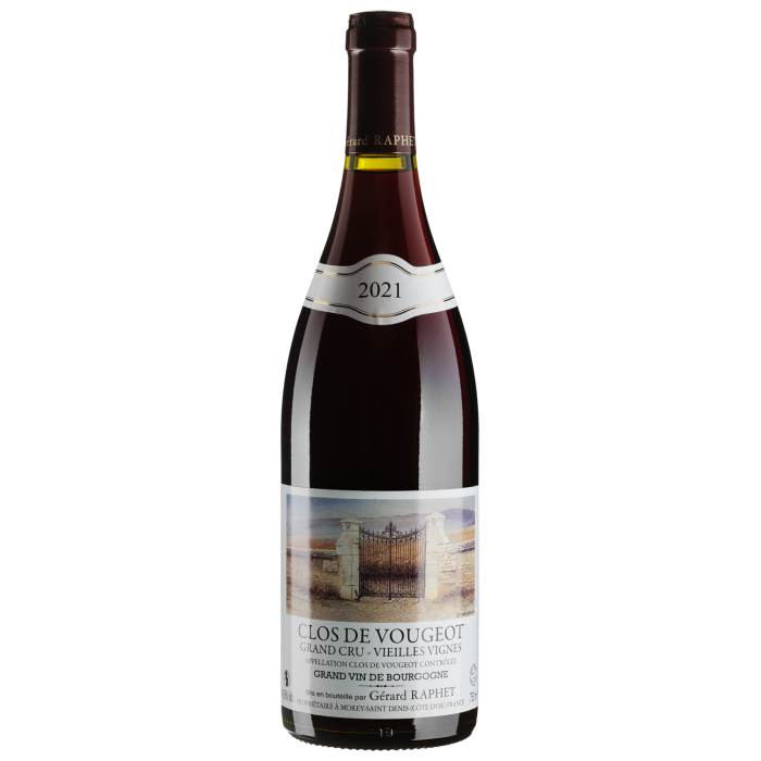 Вино Gerard Raphet Clos Vougeot Vieilles Vignes / Кло Вужо Вйєй Вінь 2021, червоне сухе, 0.75 л