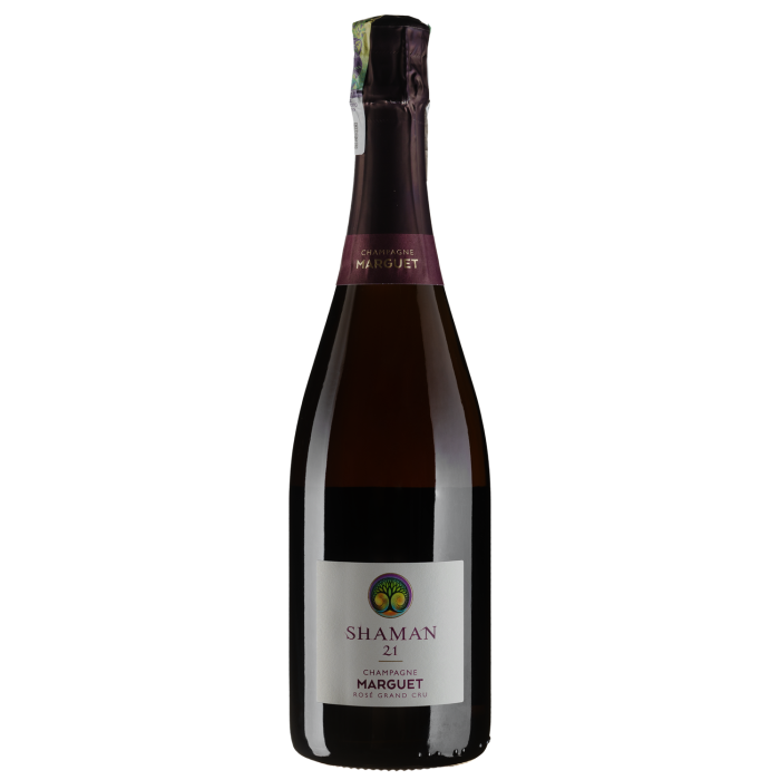 Шампанське Champagne Marguet Shaman 21 Rose Grand Cru / Шаман 21 Розе Гран Крю, рожеве, 0.75 л
