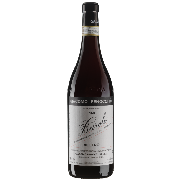 Вино Giacomo Fenocchio Barolo Villero / Бароло Віллєро 2020, червоне сухе, 0.75 л
