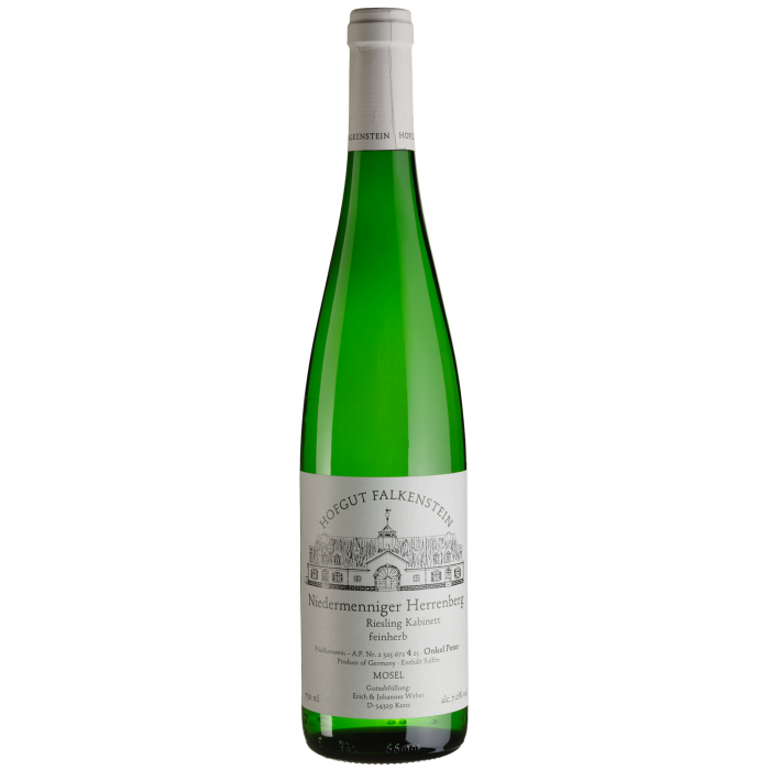 Вино Hofgut Falkenstein Niedermenniger Herrenberg Riesling Kabinett Feinherb / Нідерменнігер Херренберг Рислінг Кабінетт Файнхерб, біле напівсухе, 0.75 л