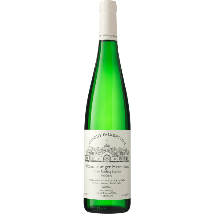 Вино Hofgut Falkenstein Niedermenniger Herrenberg Riesling Spatlese Feinherb / Нідерменнігер Херренберг Рислінг Шпатлезе Файнхерб 2023, біле напівсухе, 0.75 л