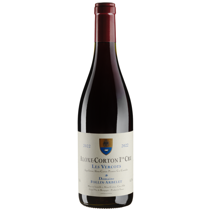 Вино Domaine Follin Arbelet Aloxe-Corton 1er Cru Les Vercots / Алос-Кортон Прем'єр Крю Лє Верко 2022, червоне сухе, 0.75 л