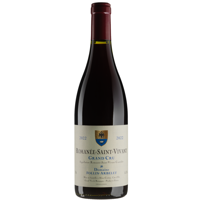 Вино Domaine Follin Arbelet Romanee Saint-Vivant Grand Cru / Романе Сен-Віван Гран Крю 2022, червоне сухе, 0.75 л