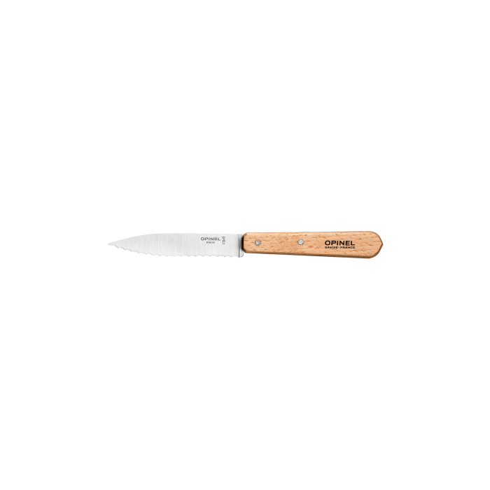 Ніж серейторний з дерев’яною ручкою (бук) №113, Opinel