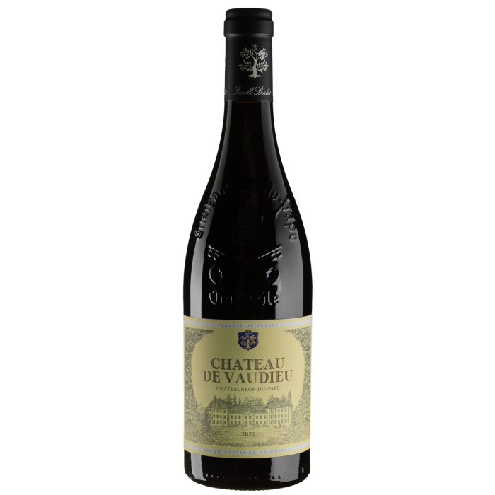 Вино Famille Brechet Chateauneuf-du-Pape Chateau de Vaudieu / Шатонеф-дю-Пап Шато де Водью 2021, червоне сухе, 0.75 л