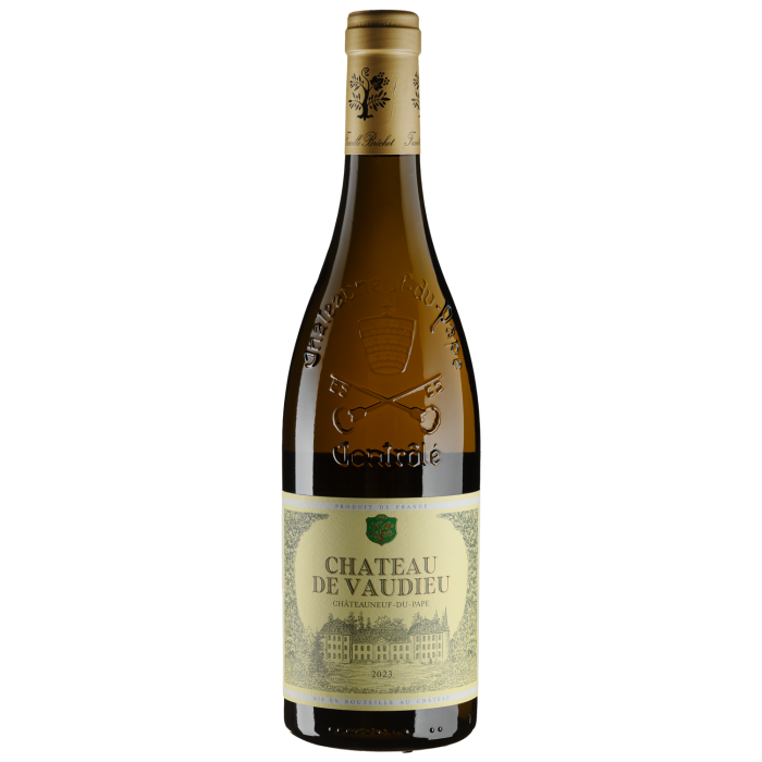 Вино Famille Brechet Chateauneuf-du-Pape Chateau de Vaudieu / Шатонеф-дю-Пап Шато де Водью 2023, біле сухе, 0.75 л