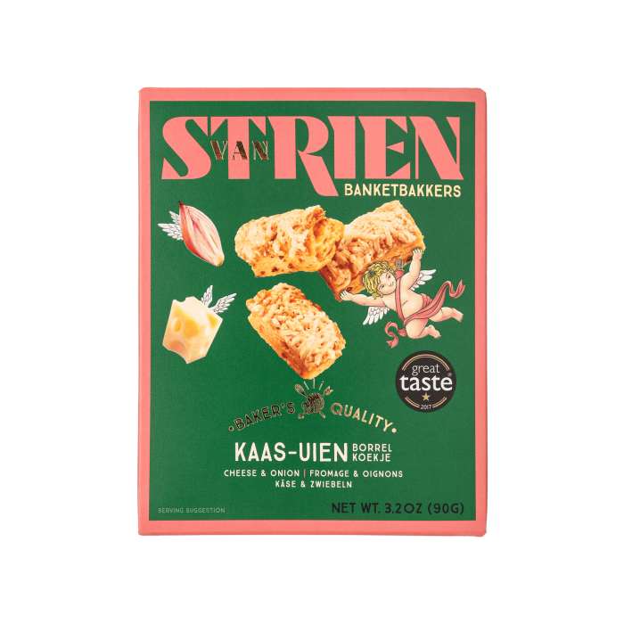 Печиво з сиром та цибулею 90г, Van Strien Banketbakkers